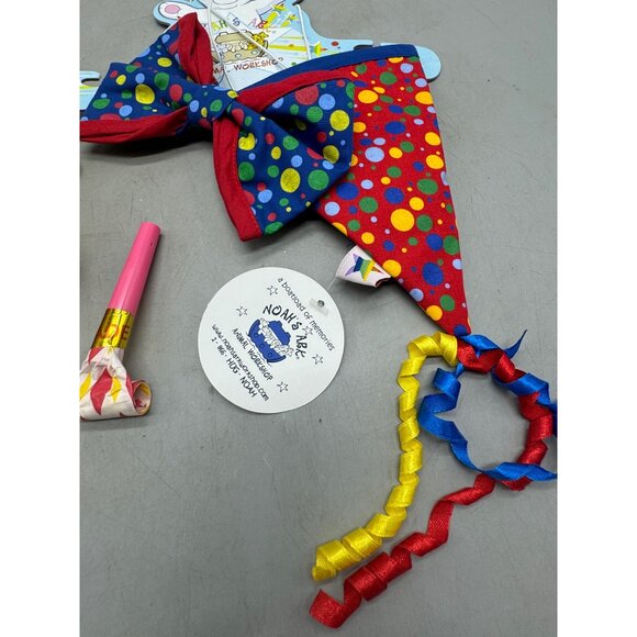 Colorful Birthday Celebration Set: Hat Bow & Accessories dolls plush kids READ - Picture 4 of 9